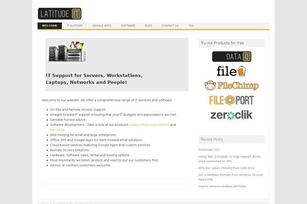 Iconic One theme site design template sample
