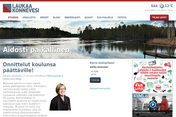 laukaa-konnevesi.fi site used Frameblend