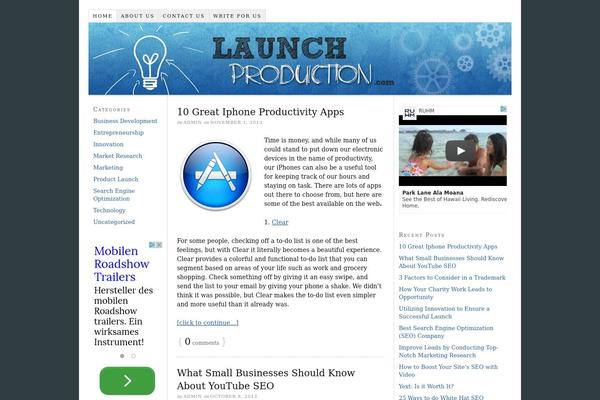 WordPress website example screenshot