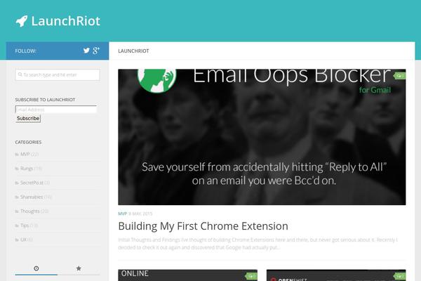 Hueman theme site design template sample