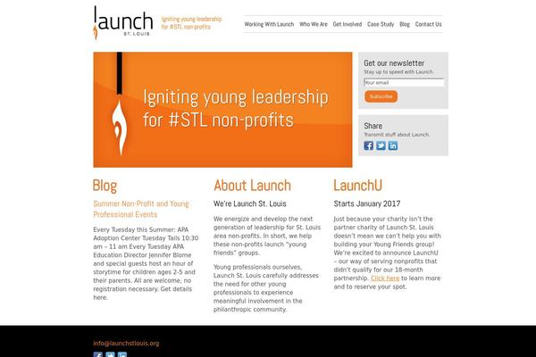 Launch theme site design template sample