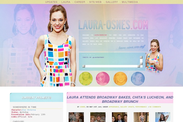 laura-osnes.com site used Generatepress-child