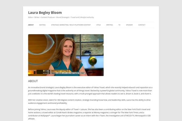 Twenty Twelve theme site design template sample