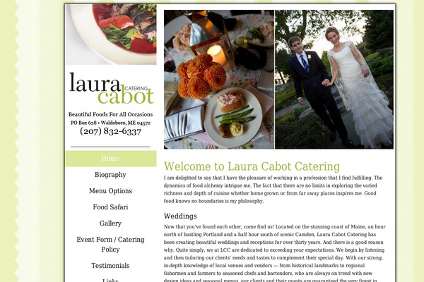 lauracabotcatering.com site used Cabot