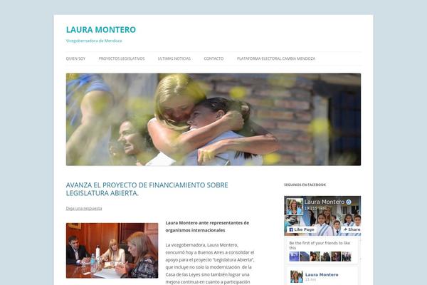 lauramontero.com site used Twenty Ten