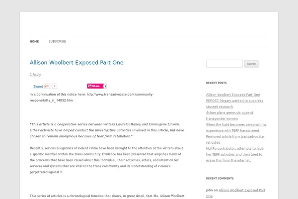 WordPress website example screenshot