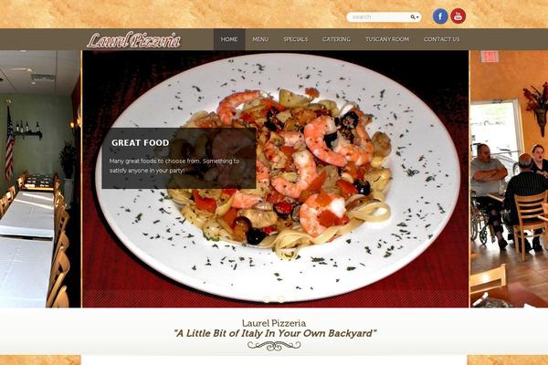 Fine-food theme site design template sample