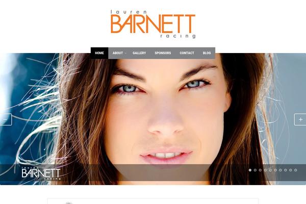 laurenbarnettracing.com site used Colored Theme