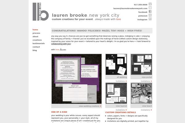 laurenbrookenewyork.com site used 82birdscustom