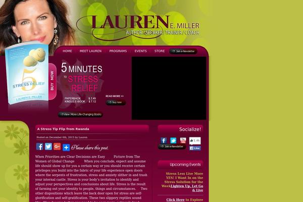 laurenemiller.com site used Lauren