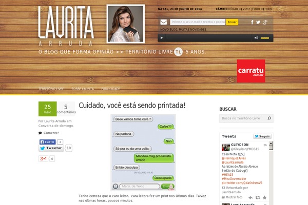 lauritaarruda.com.br site used Laurita