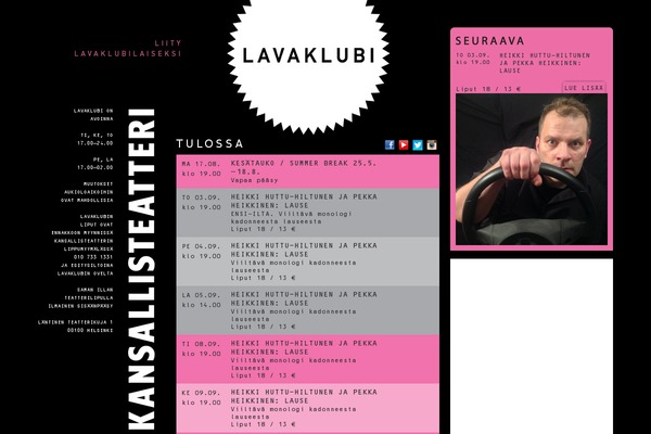 lavaklubi.fi site used Lavaklubi