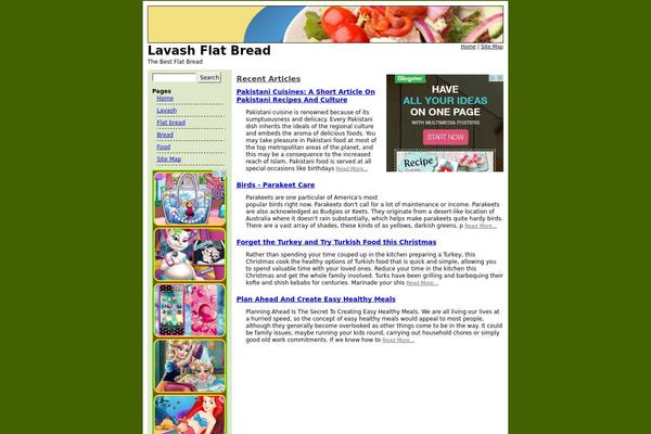 WordPress website example screenshot