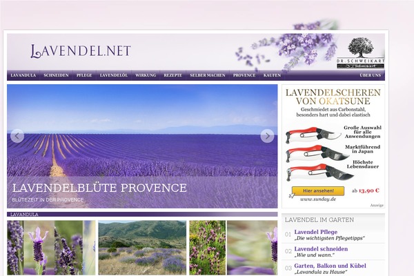 lavendel.net site used Networktheme-lavendel