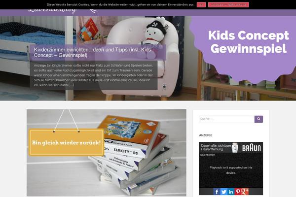 Sparkling-child theme site design template sample
