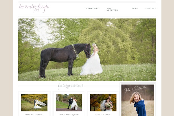 Prophoto4 theme site design template sample