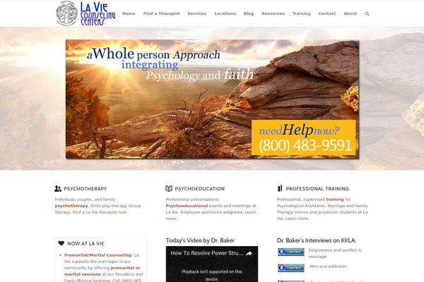 laviecounseling.org site used Enfold