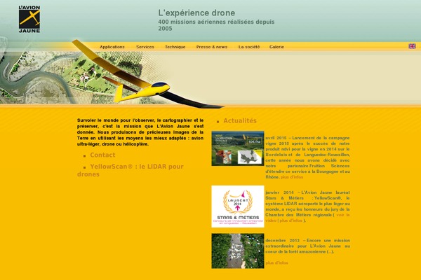lavionjaune.com site used Yellowscan