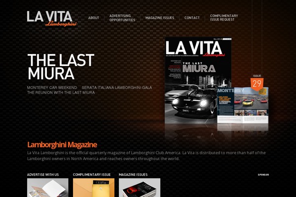 lavitalamborghini.com site used Lavita