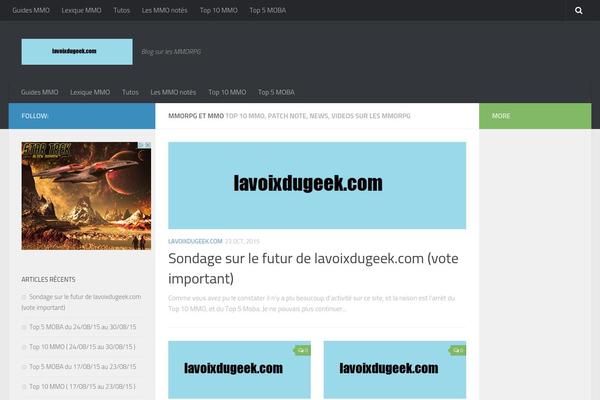 Hueman theme site design template sample