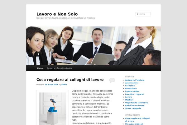 Twenty Eleven theme site design template sample