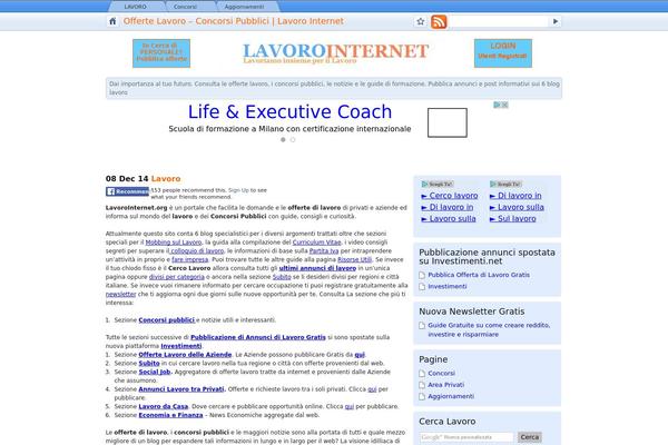 lavorointernet.org site used Googlechrome