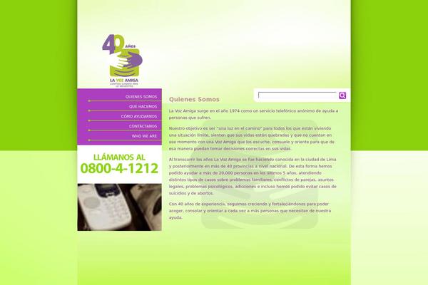lavozamigaperu.org site used Theme-vozamiga