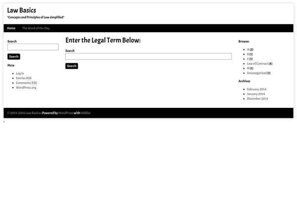 law-basics.info site used Bootstrap Basic