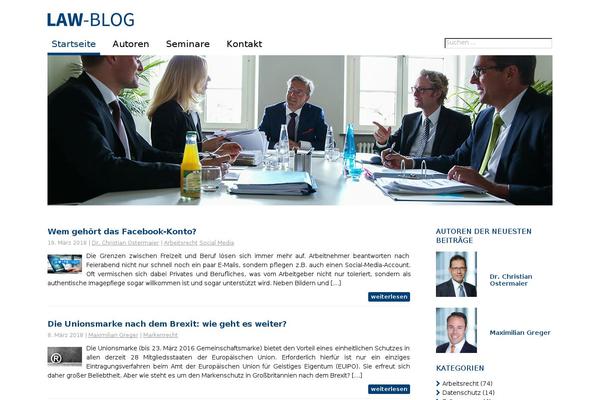 law-blog.de site used Law-blog