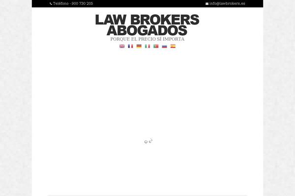 lawbrokers.es site used Theme1707