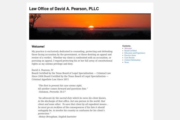 WordPress website example screenshot