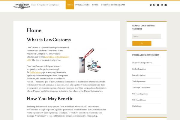 lawcustoms.com site used Ignite Plus
