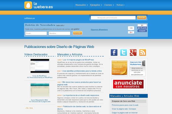 lawebera.es site used Theme-nichos