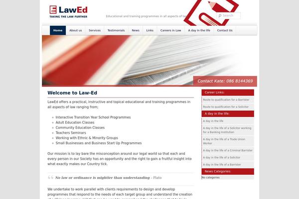 lawed.ie site used Lawed