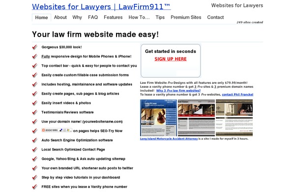 lawfirm911.com site used Hurt911responsive-test