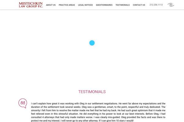 WordPress website example screenshot