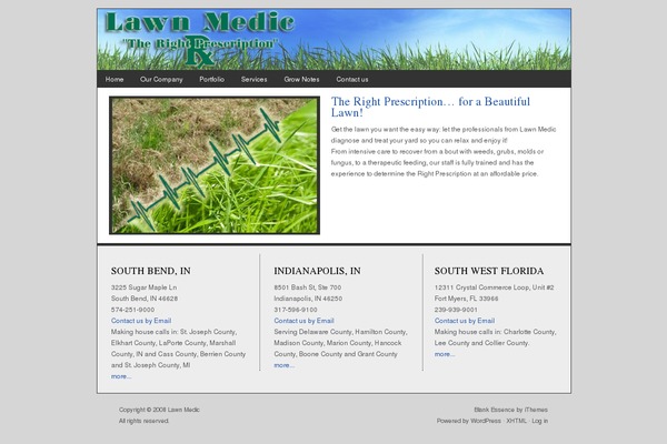 lawn-medic.com site used Essence-blank