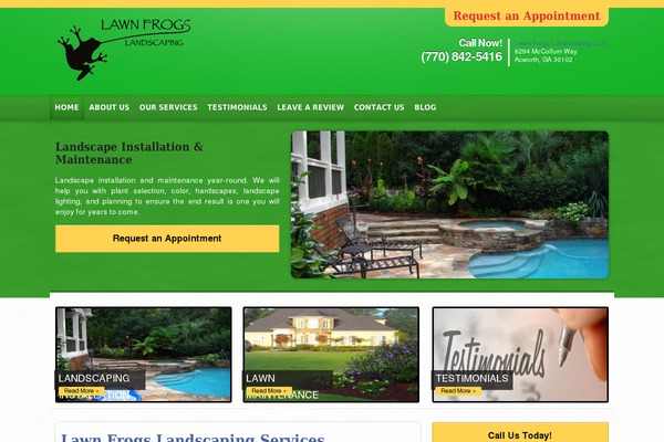 lawnfrogslandscapes.com site used Site502