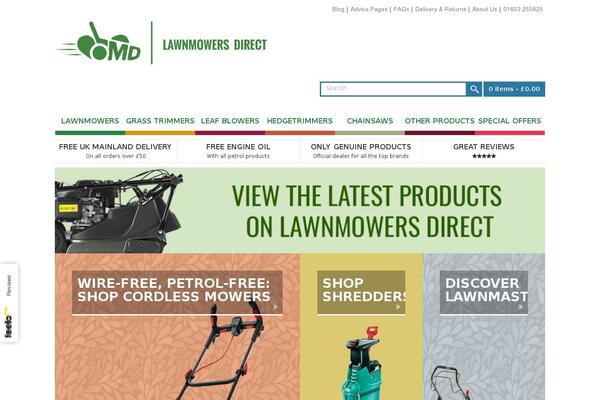 lawnmowersdirect.co.uk site used Storefront Child