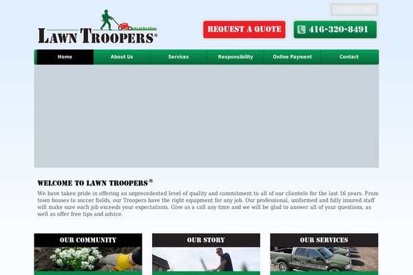 lawntroopers.com site used Lawntroopers