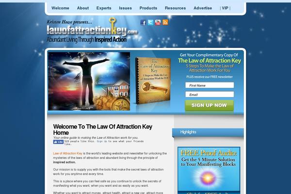 lawofattractionkey.com site used Lawofattraction