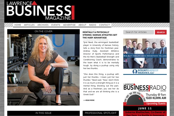 lawrencebusinessmagazine.com site used Starkers-theme