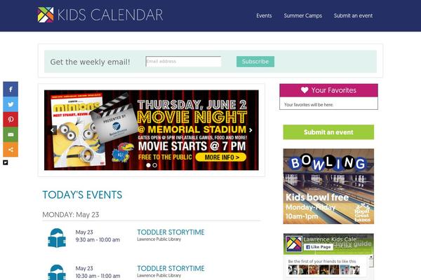 lawrencekids.net site used Kids-calendar