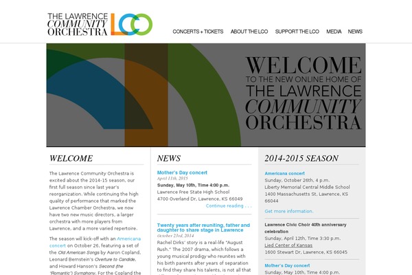 lawrenceorchestra.org site used Lco-theme