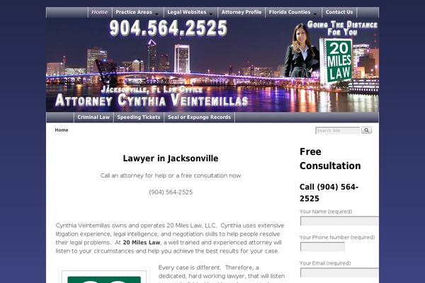 WordPress website example screenshot