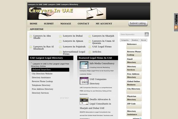 lawyersinuae.com site used Javo Directory