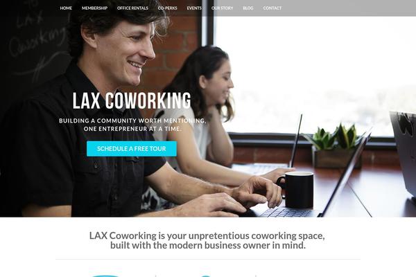 laxcoworking.com site used Customizr_2