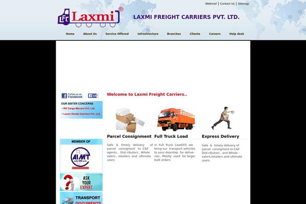 laxmifreightcarriers.com site used Cj