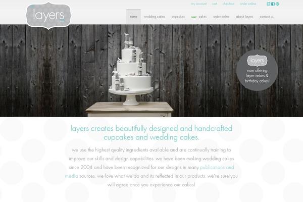 Layers theme site design template sample
