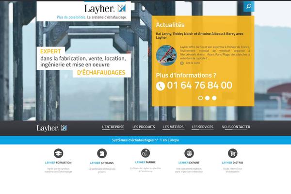 layher.fr site used Layher